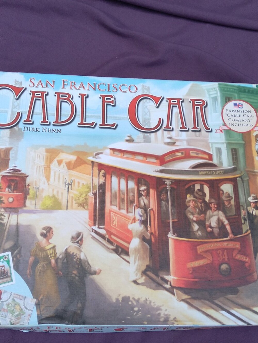 San Francisco Cable Car Board Game - Red